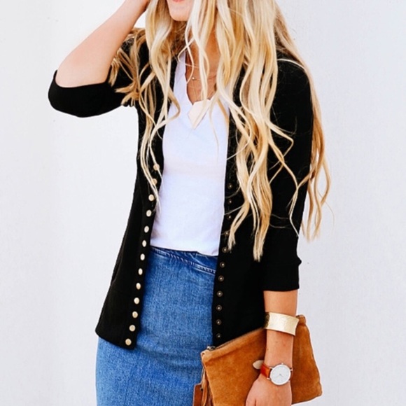 Sweaters - 3/4 sleeve cardigan